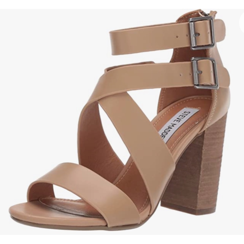 Steve Madden Jalie Nude Strap Heels